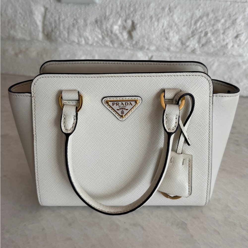 Prada Mini Saffiano White